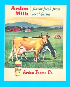 ARDEN FARMS milk cows 1961 vintage PRINT AD California - Picture 1 of 3