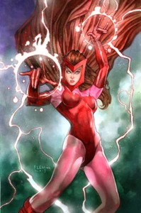 SCARLET WITCH X-MEN SIGNED PRINT - Tom FLEMing - Bild 1 von 1