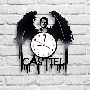 Castiel design vinyl record clock home decor art gift playroom bedroom office - Picture 1 of 1