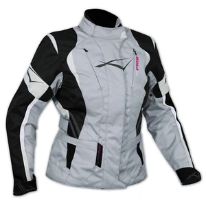 Lady Giacca Moto Donna Impermeabile Termica Sfoderabile Protezioni CE Grigio - Imagen 1 de 15