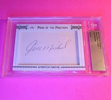 2013 LEAF CUT SIGNATURE Pride of the Pinstripe GENE MICHAEL AUTO AUTOGRAPH #d/10