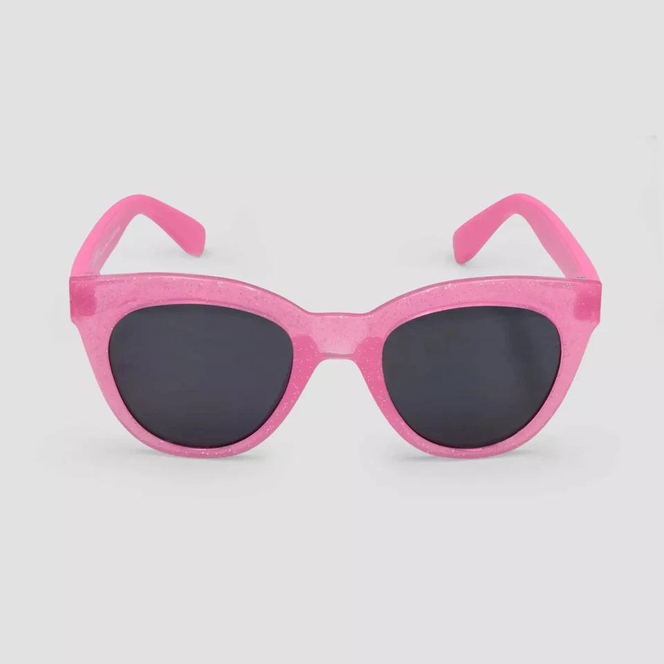 Carter's Baby Toddler OSFM Sparkle Pink Rectangle 100% UV Protection Sunglasses - Image 1 of 1