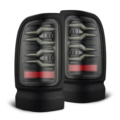 Luces traseras LED alfa negras Fit 1994-2002 Dodge Ram 1500 2500 3500 serie LUXX Foto 1 de 4