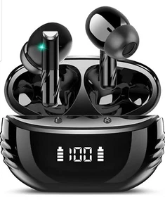 Auricolari Wireless, Suono Stereo Bluetooth 5.4 Cuffie nell'orecchio con 4 microfoni ENC - Foto 1 di 7