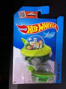 Coche cápsula Hot Wheels 2015 57/250 City Tooned Green THE JETSONS NUEVO - Imagen 1 de 3