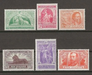 NEW ZEALAND 1920 SG 453/458 MINT - Picture 1 of 2