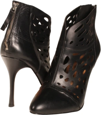 Nine West Darenne Womens Heeled Bootie Black Leather US Size 10 M - Image 1 of 3