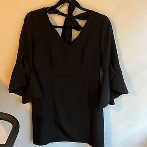 NWT laundry by Shelli segal black dress size 6 - Picture 1 of 5