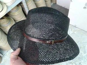 cappello mod. venditti nero erba uomo estivo elegante cerimonia fontana hat man - Picture 1 of 1