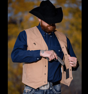 Wyoming Traders hommes Texas dissimuler porter toile instantanée ranch porter gilet surdimensionné