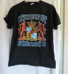 Oktoberfest Shirt Munich 20 Munchen 18 Beer Festival Black Adult Medium - Picture 1 of 12