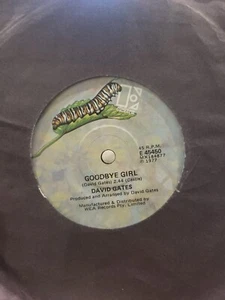 DAVID GATES "Goodbye girl / Sunday rider" 7"Vinyl Record 45rpm Collectable - Picture 1 of 2