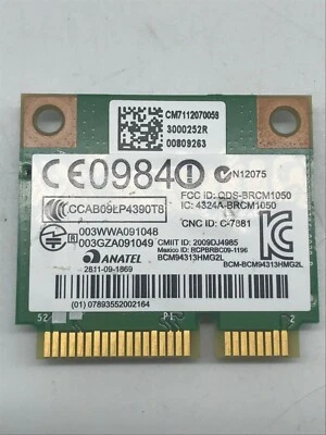  HP Broadcom Half MINI PCIe Wireless Card Compaq 593836-001 593732-001 - Image 1 of 2