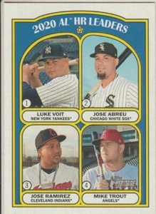 2020 AL HR Leaders - 2021 Topps MLB Heritage Series Card - Card Number 90 - Picture 1 of 2