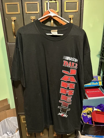 Vintage 1996 Nascar Dale Jarrett #88 Single Stitch 2 Sided Black TShirt XXL USA Cover