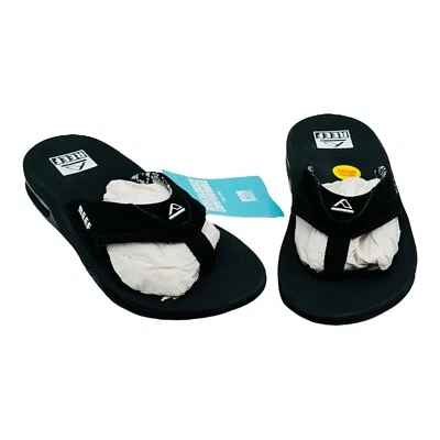 Sandalias Reef Fanning Chanclas Para Mujer Negro Rosa Abridor de Botellas Talla 6 NUEVAS Foto 1 de 4