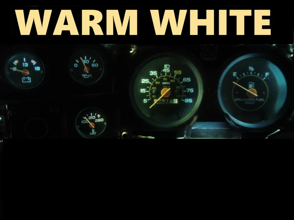 Gauge Cluster LED Dashboard Bulbs Warm White For Chevy 73-87 C10 C20 C30 Truck  - Image 1 of 2