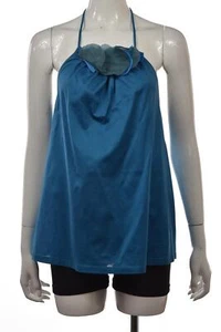 Blusa informal de algodón para mujer Elijah, talla S, azul, algodón, sin mangas - Imagen 1 de 4