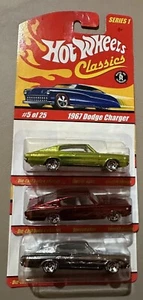 Dodge Charger Hot Wheels Classic 2008 3 juegos 1967 serie 1 - Imagen 1 de 6