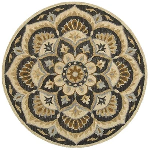 LR Home 6ft Round Indoor Wool Area Rug for Home Decor | Rugs for living room,... - Picture 1 of 7