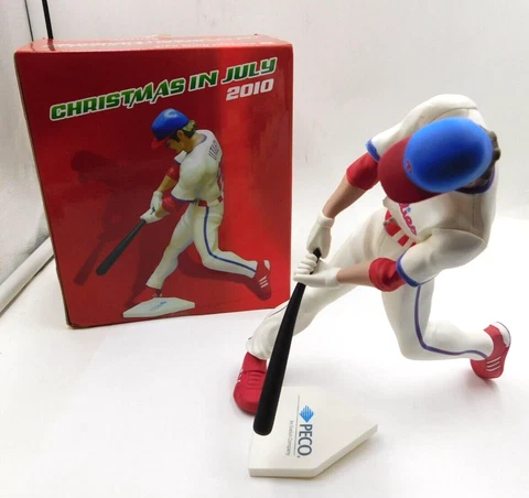 Chase Utley Action Figurine 2010 Philadelphia Phillies SGA Christmas in July Cover