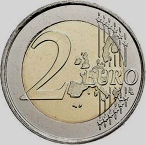 IRELAND REPUBLIC 2 EUROS KM-39 2002 x 1 Pcs HARP PRE EURO UNC IRISH MONEY COIN - Picture 1 of 3