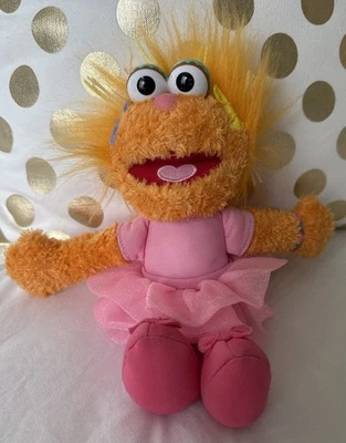 Sesame Place Zoe Plush Doll Pink Ballerina Sea World Exclusive Stuffed 10” EUC - Image 1 of 4