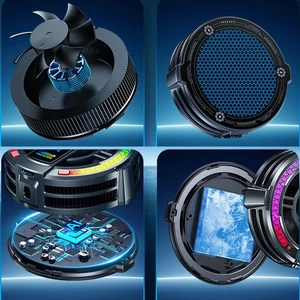 Ventilateur Tablette Aspiration Magnétique avec Éclairage RGB pour Gaming et S - Photo 1 sur 12