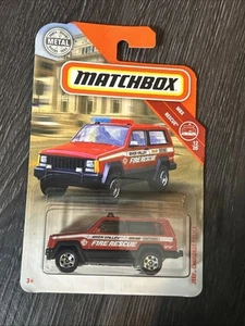 JEEP CHEROKEE POLICE #51 MBX RESCUE 12/20 2018 FYR17 NIB FIRE RESCUE - Picture 1 of 1