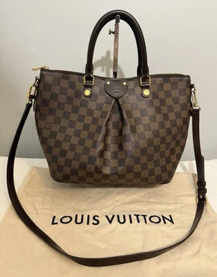 Louis Vuitton Sienna MM Damier Ebene Satchel Crossbody Bag & Dust Bag - Image 1 of 4