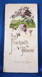 1900's Henry Van Dyke Booklet Poetry Footpath to Peace Hayes Lithographing Co - Picture 1 of 6