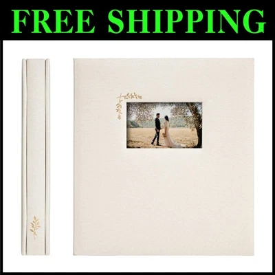Timeless 4x6 Photo Album – 100 Pages for Lasting Memories in Luxurious Oat Linen - Image 1 of 4