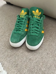 Men’s 2016 Green & Yellow Adidas Samba Super Trainers Size 8 UK - Picture 1 of 7