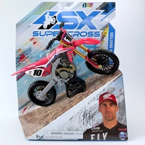SX Supercross 1st Edition Justin Brayton 1:10 Scale Die-Cast Motorcycle #10 - Picture 1 of 2