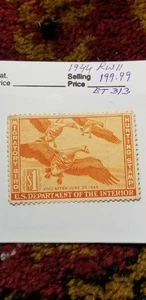 USA 1944 $1 Duck Migratory Bird Hunting Stamp Scott#RW11 Rare Find IDbt301. - Picture 1 of 4