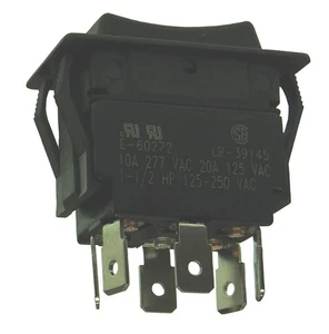 Philmore 30-690 DPDT ON-OFF-(ON), Heavy Duty Rocker Switch ~ 20A@125V - Picture 1 of 1