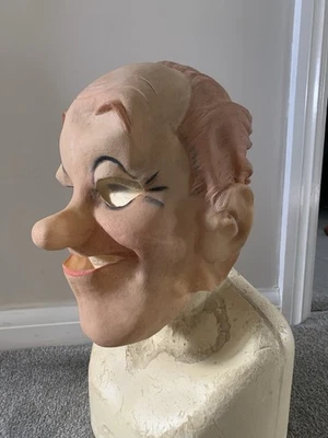 Horror Halloween Vintage Cesar Stan Laurel Soft Vinyl Mask - Image 1 of 4