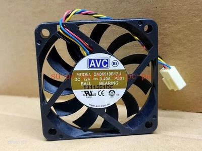 AVC DA06010B12U 12V 0.40A 6010 6CM 4-Wire PWM Cooling Fan - Image 1 of 4