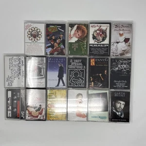 Kenny Rogers Dolly Parton NKOTB Mariah Carey Garth Brooks Christmas Cassettes - Picture 1 of 7