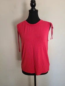 GO Evereve Sleevless Jersey Women's Top Size S Coral Pink - Picture 1 of 5