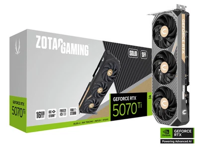 ZOTAC GAMING GeForce RTX 5070 Ti SOLID SFF 16GB GDDR7 Grafikkarte 3x DP, 1x HDMI