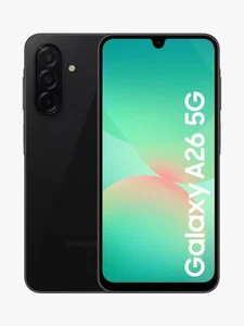 Samsung Galaxy A26 5G Smartphone 8GB RAM 256GB Unlocked SIM-Free - Black B+ - Picture 1 of 10