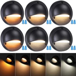 6-Pack 5CCT LED Low Voltage Deck Light, 1800K/2700K/3000K/4000K/5000K Selectable - Picture 1 of 9