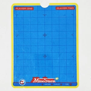 ©1982 MB Original VECTREX Build In Game OVERLAY FOIL MINE STORM Bildschirmfolie - Picture 1 of 2