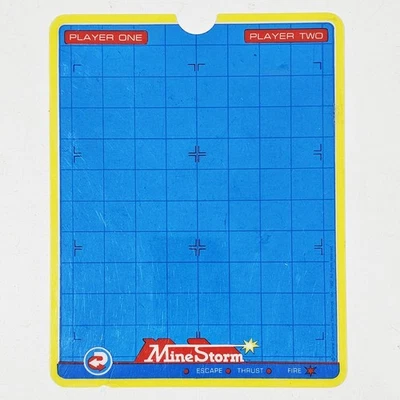 ©1982 MB Original VECTREX Build In Game OVERLAY FOIL MINE STORM Bildschirmfolie - Bild 1 von 2