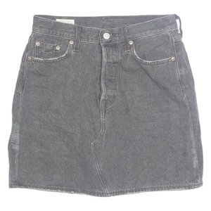 LEVI'S Premium E Womens Mini Skirt Black Short Denim S - Picture 1 of 6