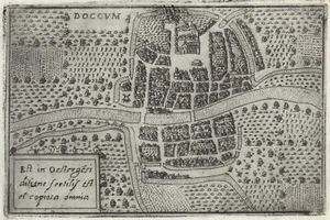Landkarte "Dokkum" (Niederlande) Valegio-Rascicotti, um 1598 - Bild 1 von 2