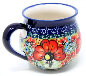 Polish Pottery Coffee Mug 8 Oz. in Unikat from Zaklady Boleslawiec - Picture 1 of 4
