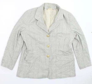 Emma Hamilton Womens Multicoloured Check Polyester Blend Blazer Size 18 - Picture 1 of 12