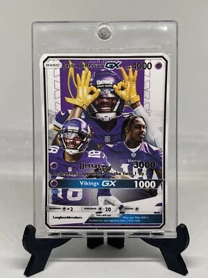 Carta Pokémon Justin Jefferson arte completo Foto 1 de 2